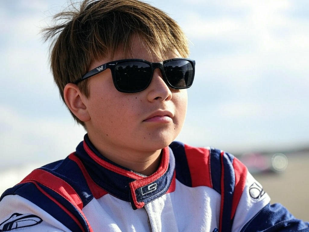 Joven piloto mcon gafas polarizadas wheelers